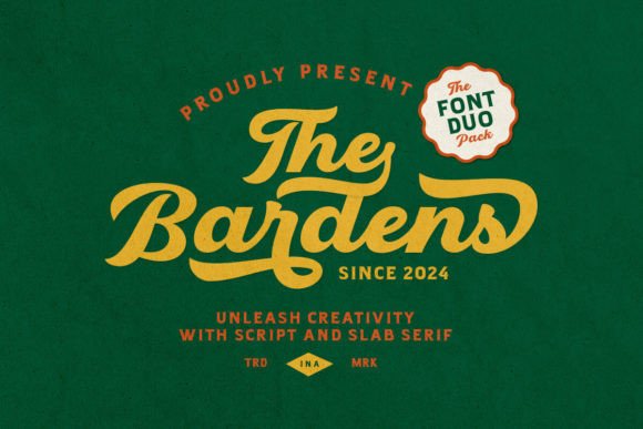 Bardens: A Retro Font Duo for Timeless Design