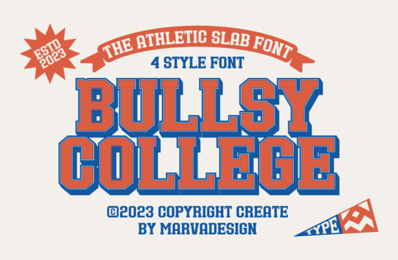 Bullsy College: A Classic Sport Font for Modern Design