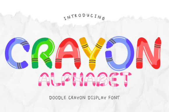 Crayon Alphabet: A Playful and Colorful Font for Creative Projects