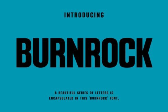 Discover Burnrock: A Futuristic Font for Modern Designs
