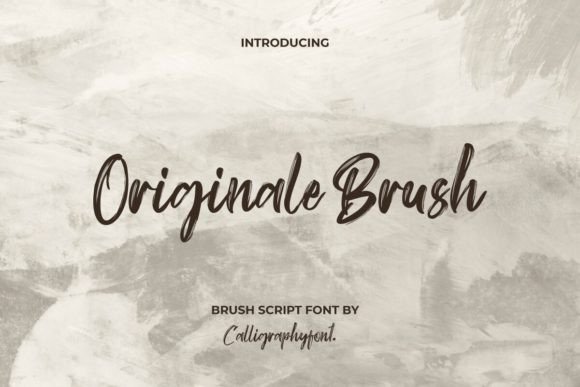 Discover the Authentic Charm of Originale Brush Font