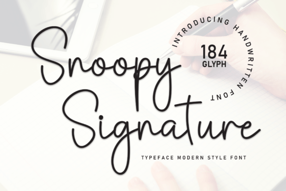 Discover the Elegance of Snoopy Signature Font