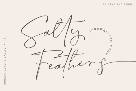 Discovering Salty Feathers: An Elegant Handwritten Font