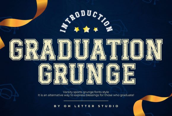 Graduation Grunge: A Bold Serif for Confident Designs