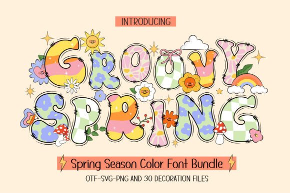 Groovy Spring: A Font Bursting with Seasonal Energy