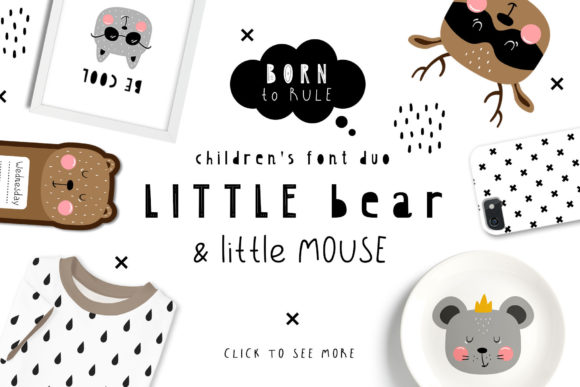Little Bear & Little Mouse Duo: A Playful Font for Creatives