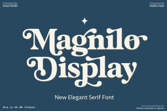 Magnilo Display: A Modern Vintage Serif for Elegant Branding
