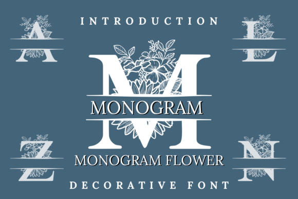 Monogram Flower: Where Every Letter Blooms with Elegance
