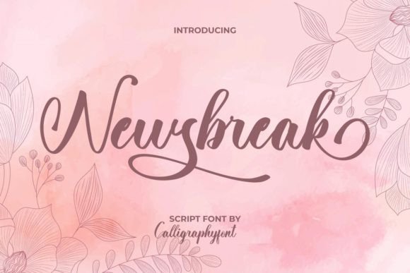 Newsbreak: Elegant Script Font for Creative Branding
