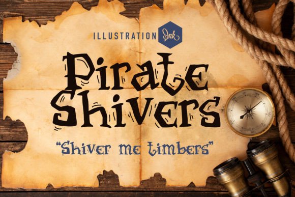 Pirate Shivers: A Whimsical Hand-Crafted Typeface