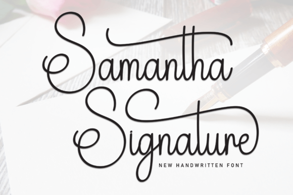 Samantha Signature: An Elegant Handwritten Typeface