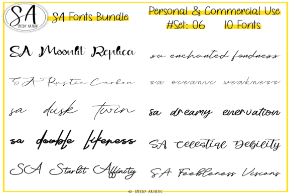 Script and Handwritten Bundle 6: A Creative Font Collection