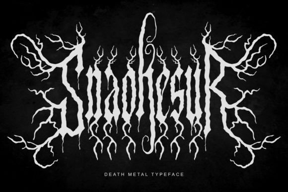 Snaokesur Death Metal Typeface: Unleash Brutal Beauty