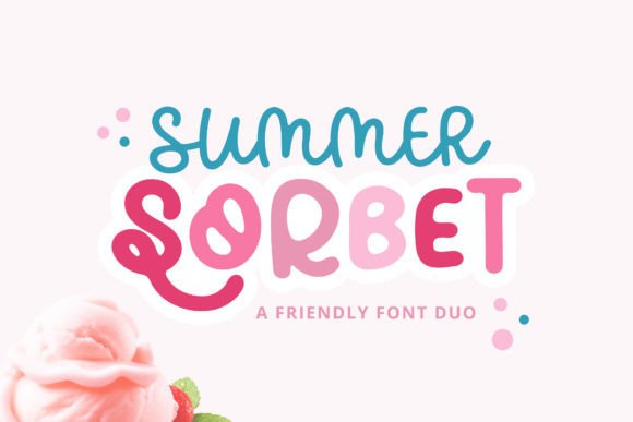 Summer Sorbet: The Groovy Font Duo for Modern Designs