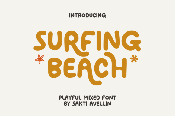 Surfing Beach: The Playful Typeface for Creative Projects