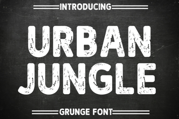 Urban Jungle: A Bold Typeface for Edgy Designs