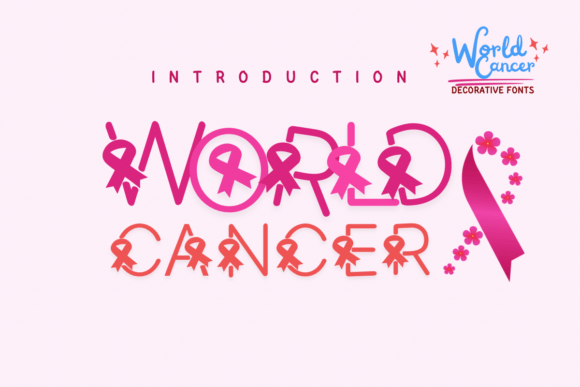 World Cancer: A Beautiful Font for Seasonal Design Projects